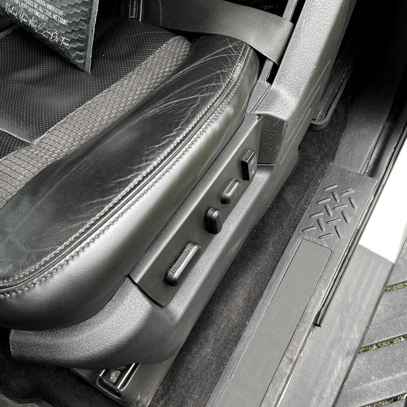 Driver Side Black Seat Track Cover for 2009-2014 Ford F150 F-150