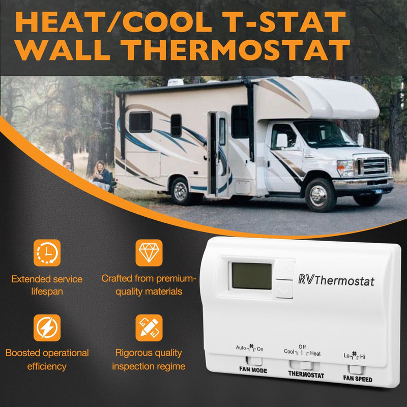 83303862 White RV Digital Thermostat for Coleman Mach Air Conditioners 8330 336
