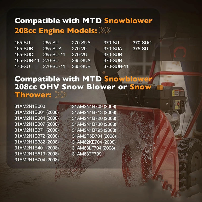 95110653A 95110653B Tiller Fuel Gas Tank For MTD Cub Cadet 208cc Snow Blower