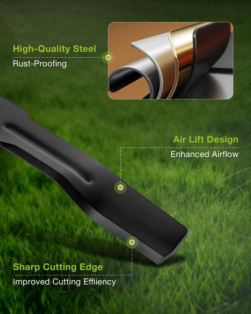 AB5200D Blades for EGO Power Plus 52 Inch Z6 Zero Turn ZT5200L ZT5207L 3 Pack