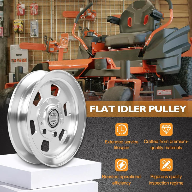 033 8050 00 Flat Idler Pulley for Bad Boy Ferris Simplicity Snapper 48 52 54 Inch