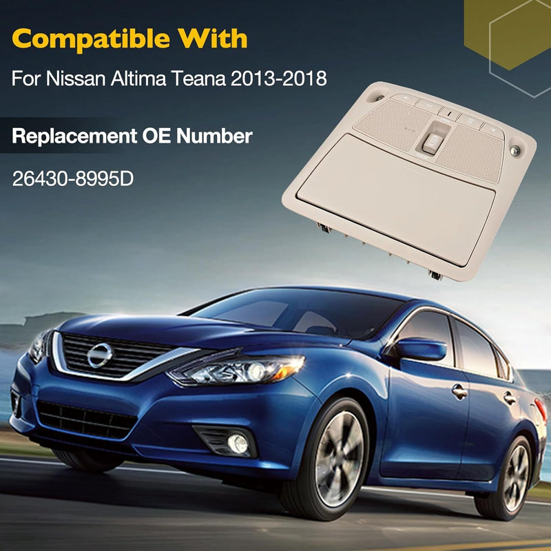 264308995D Overhead Console Reading Sunroof Switch for Nissan Altima Teana 13 18