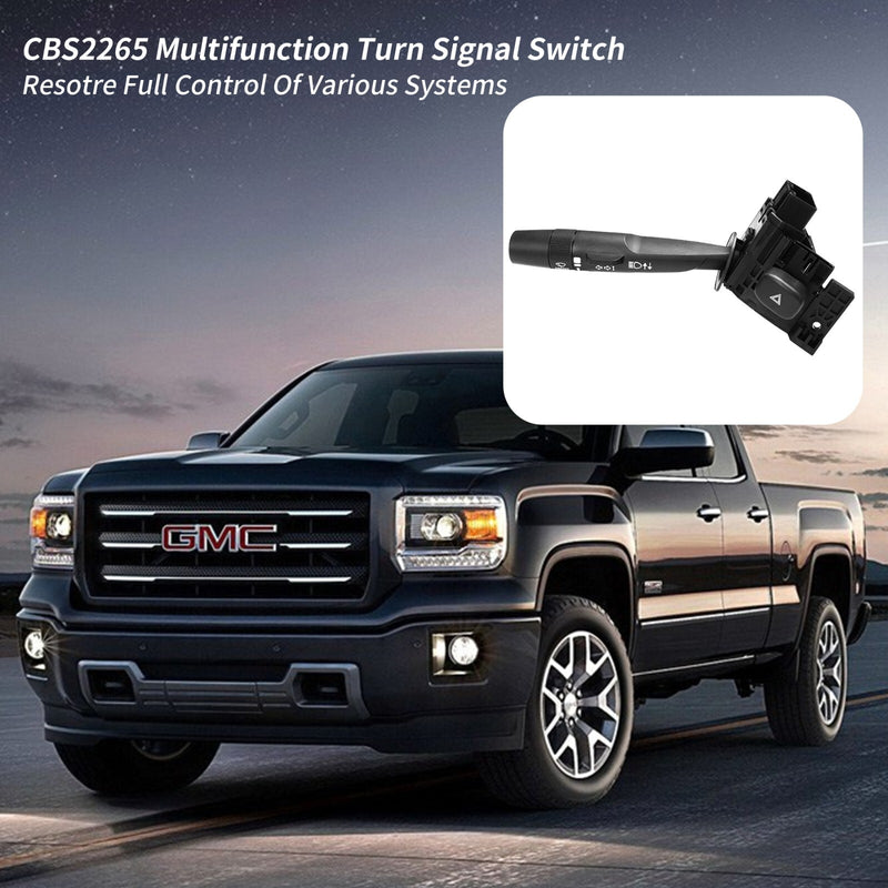 Turn Signal Wiper Hazard Switch for 2014 2021 Chevy Silverado GMC Sierra