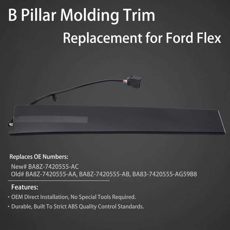 Door Entry Keypad Pillar Molding Trim Left Driver Side for Ford Flex 2010 2019