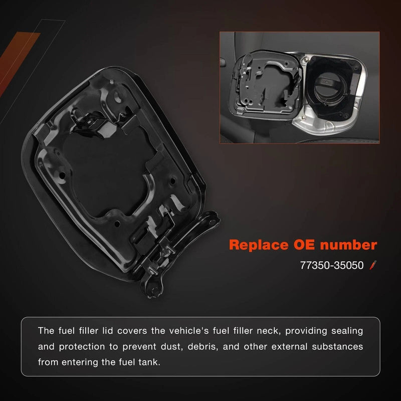 7735035050 Fuel Filler Gas Tank Door Cover Lid Cap for Toyota 4Runner 2003 2009