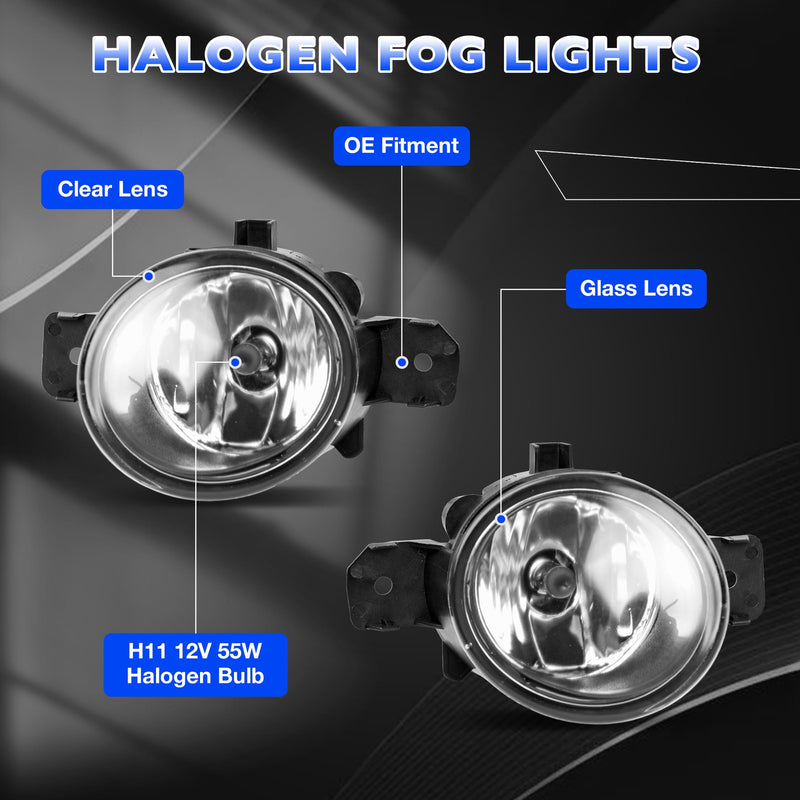 Led Bumper Fog Light Driving Lamp For Nissan Altima Versa Sentra 2004 2019 Pair
