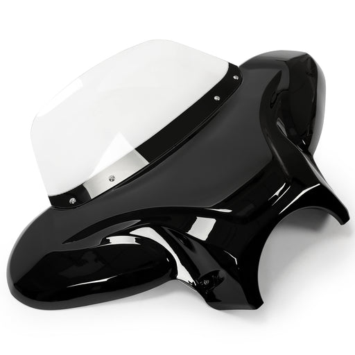 DURAFORCE Front Batwing Fairing Windshield for Harley Yamaha Honda Motorcycle ABS