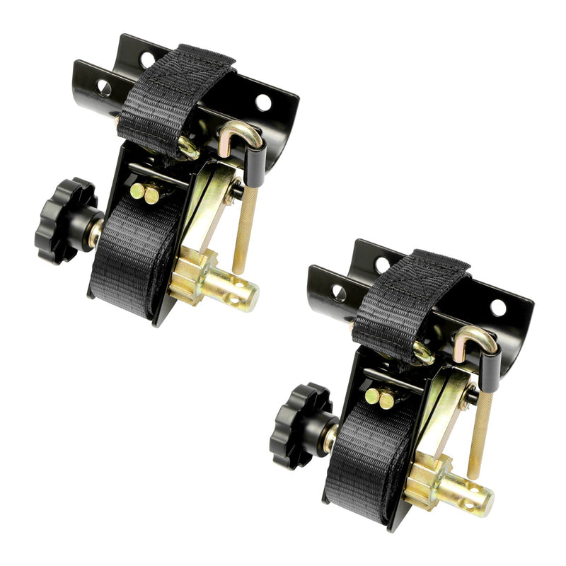 Ladder Rack Ratchet Straps 1.5W 7.5L J Hook for Round Tube Mount Truck 2 Pack