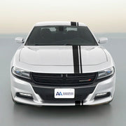 DURAFORCE 6 Inch Offset Vinyl Rally Racing Stripe Kit for Dodge Charger