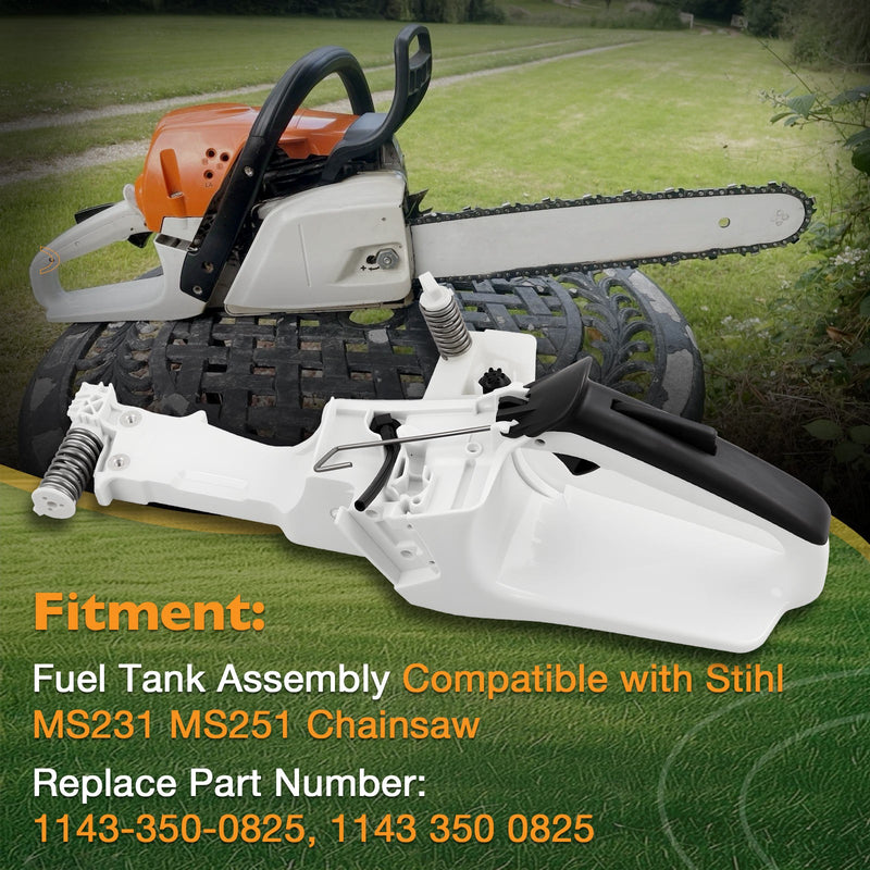 1143-350-0825 Chainsaw Fuel Gas Tank Rear Handle Assembly for Stihl MS231 MS251
