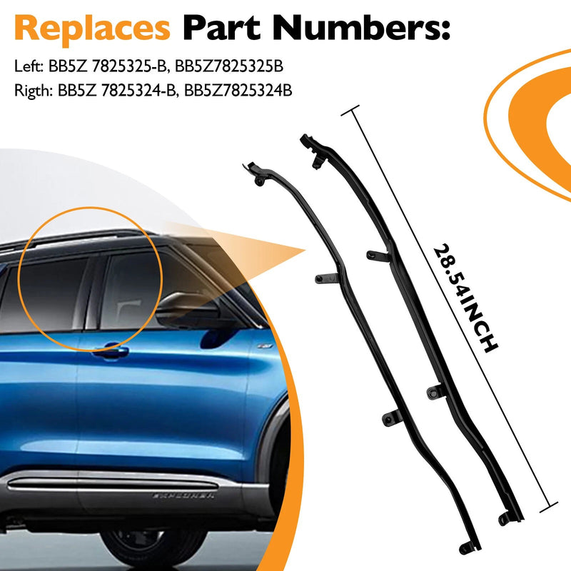 BB5Z7825324B BB5Z7825325B Door Weatherstrip Seal LH RH for 11-19 Ford Explorer