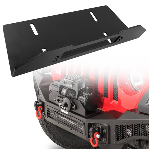 DURAFORCE Winch Mounting Plate Mount Bracket for Go Rhino Rockline Jeep Gladiator JL JT
