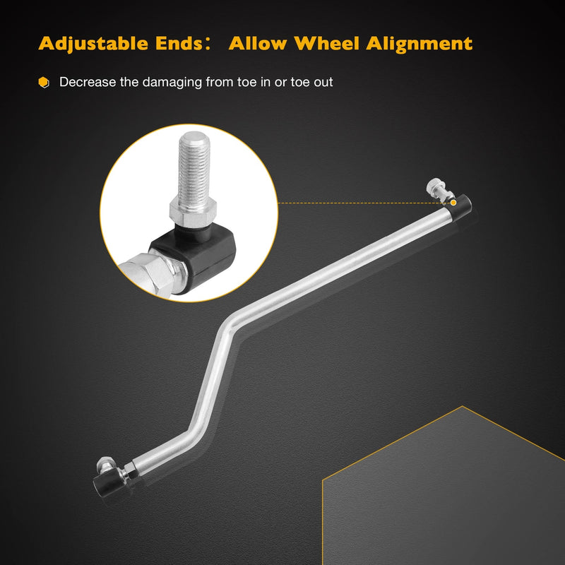 Adjustable LH RH Steering Drag Link With Gear Caps For Craftsman Husqvarna AYP