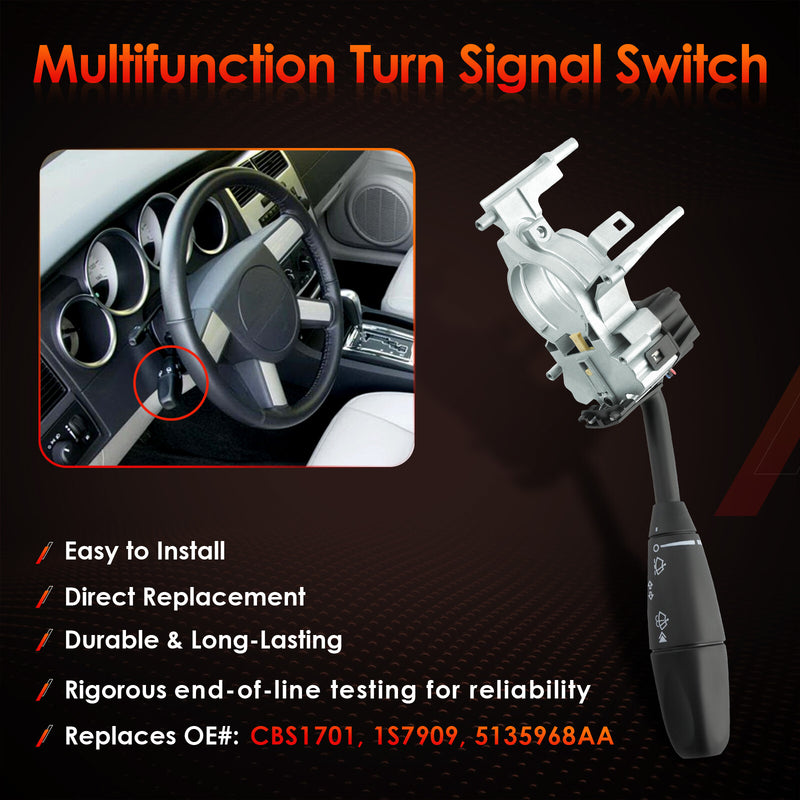 CBS1701 Turn Signal Windshield Wiper Switch for Chrysler 300 Dodge Charger 05 10