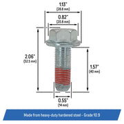 DURAFORCE 14962 Front Brake Caliper Bracket Bolts For Select Chrysler Mercedes VW Models