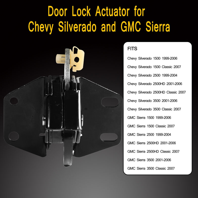 10356951 Rear Door Extended Cab Lower Latch for Chevy Silverado GMC Sierra 1999 2007
