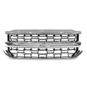 DURAFORCE Chrome Front Bumper Grille LTZ Style for Chevrolet Silverado 1500 2016 2017 2018