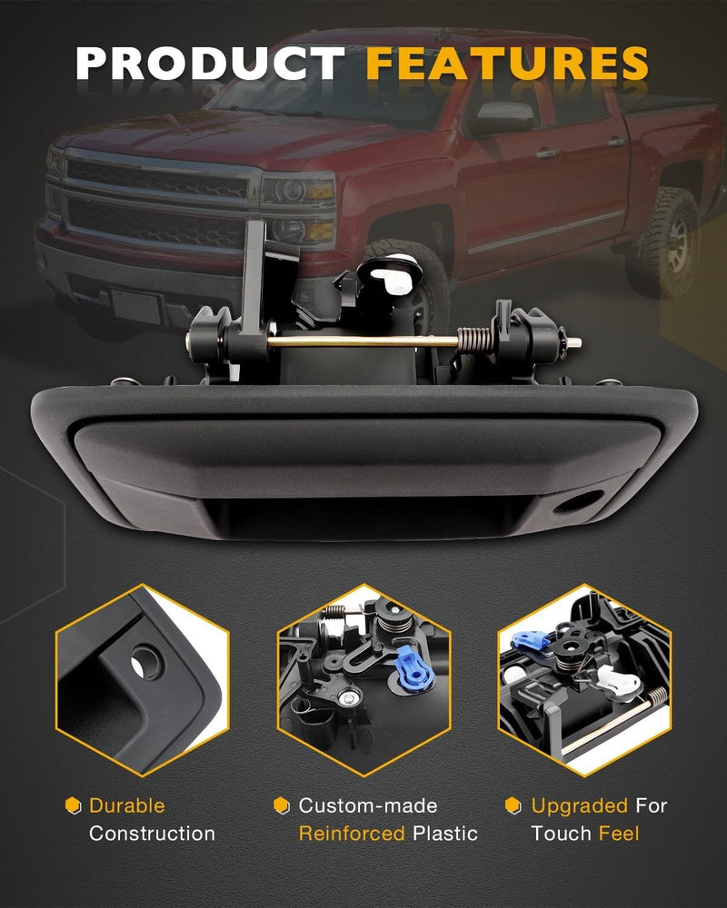 23128692 Tailgate Handle with Camera Hole for Chevy GMC Sierra 2014 2015