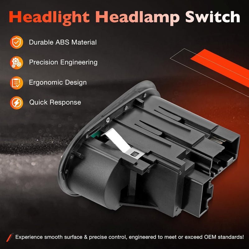 Headlight Switch with Fog Light Function for 2000 2004 Ford F150