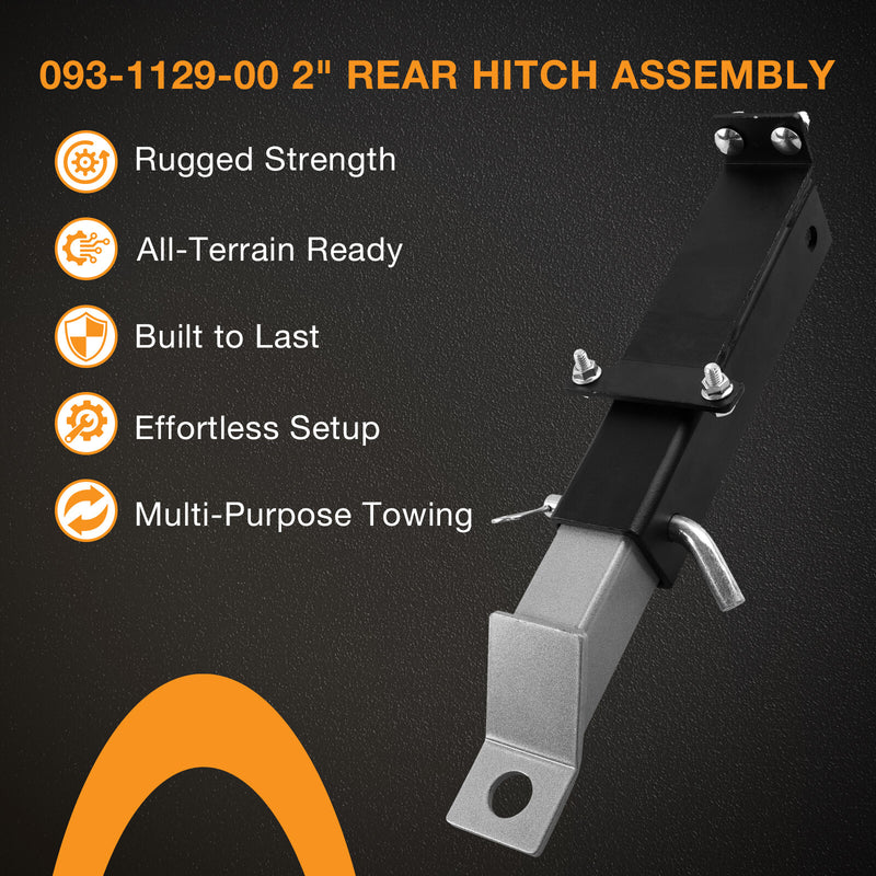2 Inch Rear Hitch Receiver Kit for Bad Boy Rebel Rogue Renegade Mowers 2019 Plus