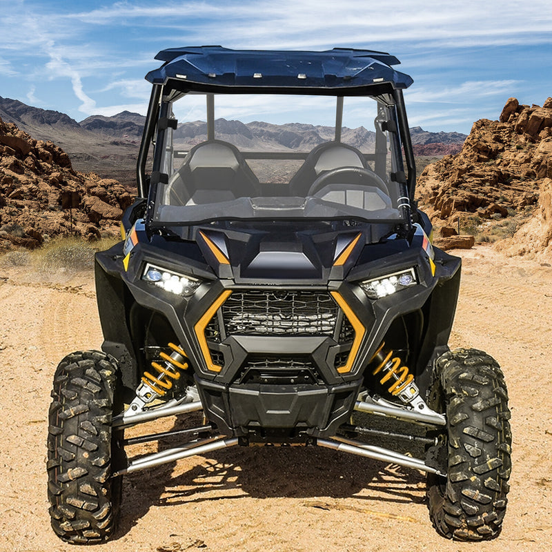 Full Windshield for Polaris RZR 900 1000 Turbo 2014-2021 with Assembly Fitting Sets