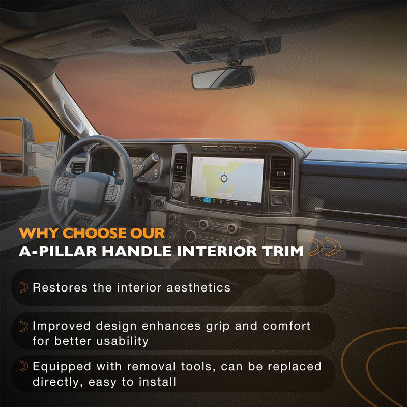 A Pillar Interior Trim Grab Handle for Ford F250 F350 F450 2011 2016