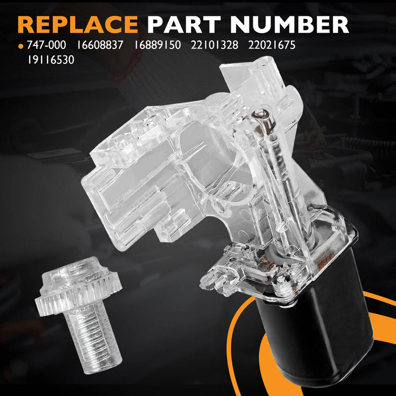 747-000 Trunk Lid Pulldown Motor w Housing Gear for 80-99 Buick Cadillac Camaro