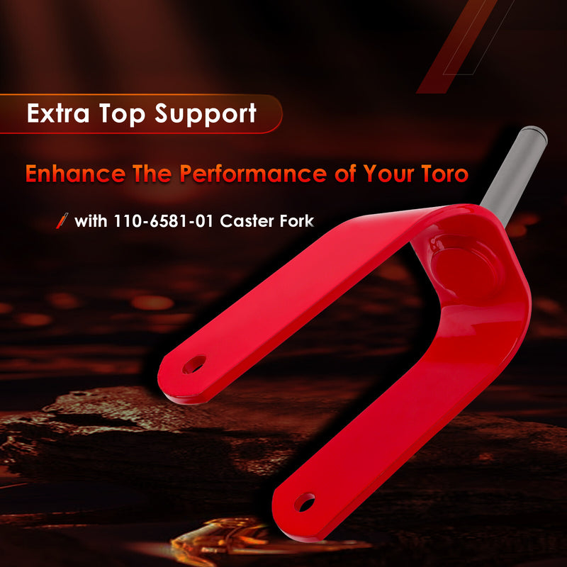 108-7851-01 Red Caster Fork for Toro TimeCutter 74360 74363 Zero Turn Mower