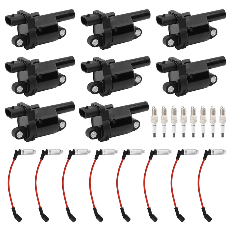 Ignition Coil and Spark Plug Wire for Chevy Buick GMC Hummer Cadillac 06 19 8x