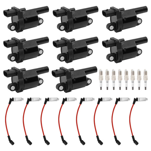 DURAFORCE Ignition Coil and Spark Plug Wire for Chevy Buick GMC Hummer Cadillac 06 19 8x