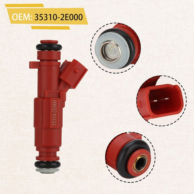 353102E000 Fuel Injectors for Hyundai 2011 2025 Elantra Kia Forte 1.8L 2.0L 4X