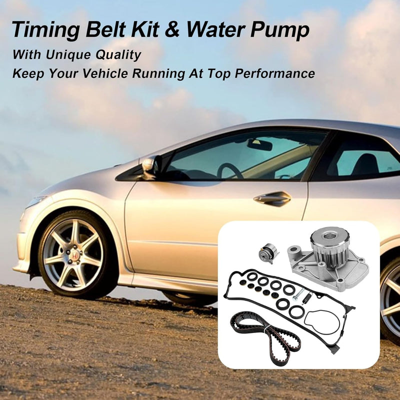 TBK312 Engine Timing Belt Kit Water Pump for Honda 1.7L Civic DX 01 05 TCK312