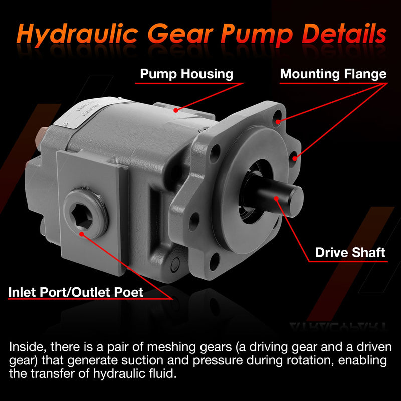 H2136201 Hydraulic Pump 3000 PSI 7/8 Inch 13 Spline Shaft Heavy Duty