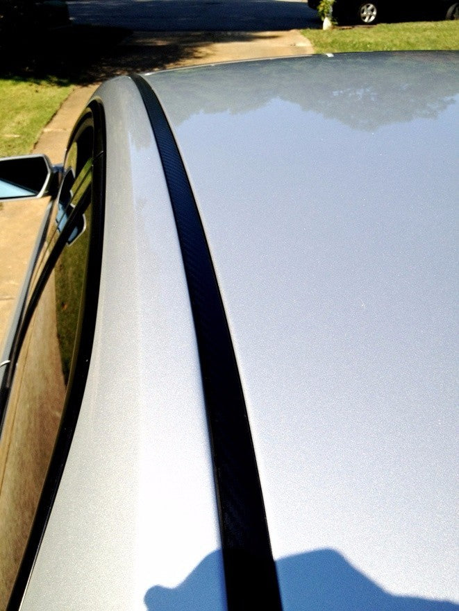 Black Roof Top Trim Molding Kit For Chrysler 200 2015-2017