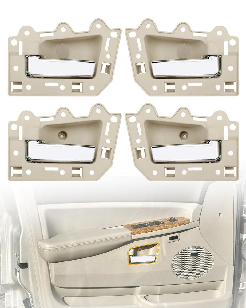 Inside Interior Door Handle Front Rear for Jeep Grand Cherokee 2005 2010 4 Piece