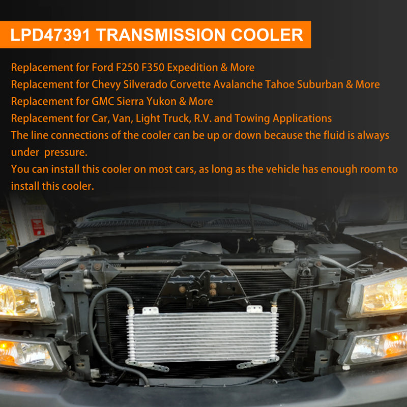 LPD47391 Transmission Oil Cooler for Tru Cool 40K GVW Max 40000