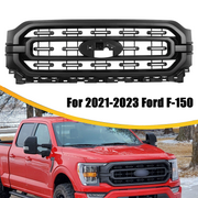 DURAFORCE Matte Black Front Bumper Upper Grill Grille For 2021 2022 2023 Ford F-150 XLT
