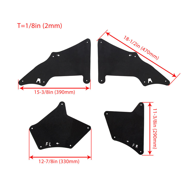 4PCS Splash Guards Fender Liners for Toyota 4Runner Lexus GX 470 2003-2022