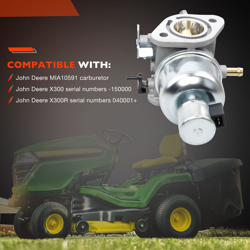 MIA10591 Carburetor Kit For John Deere X300 X300R X304 Series Tractor