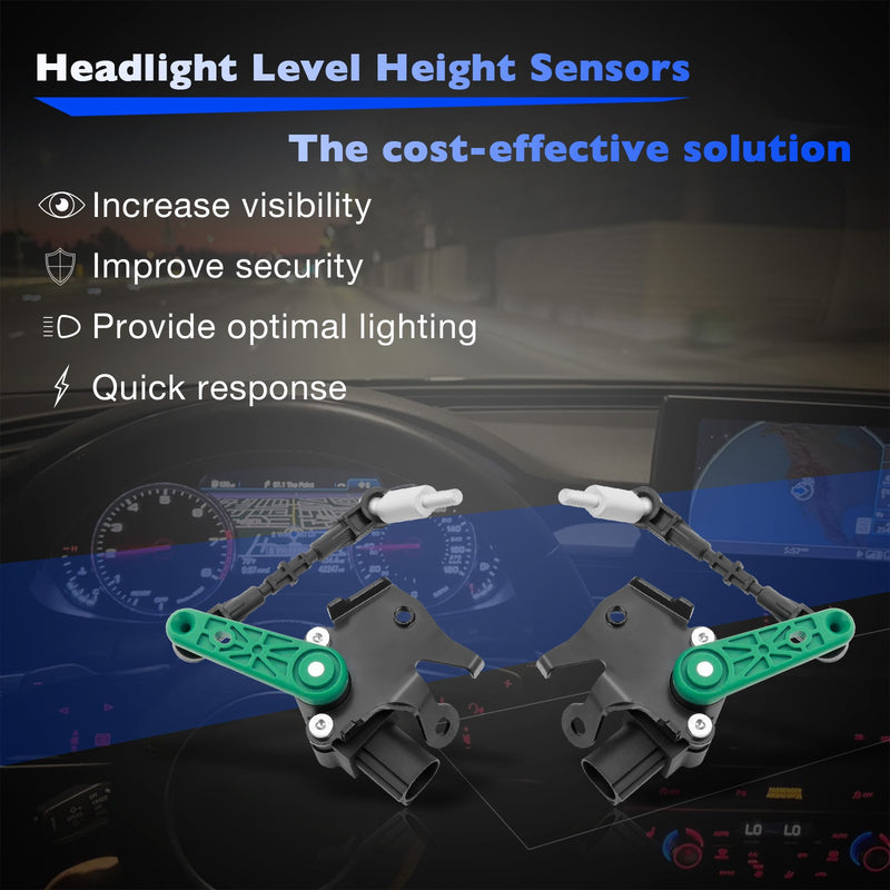 Front LH & RH Air Suspension Height Level Sensors for Audi A6 A8 S7 S8 12 18 2x