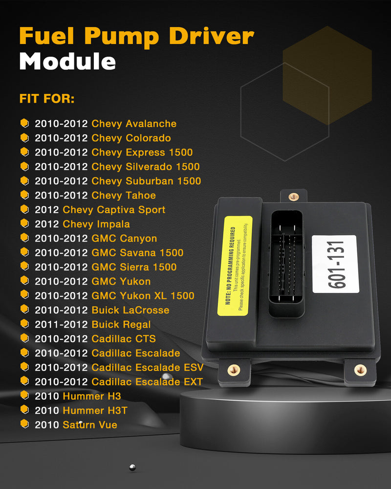 Fuel Pump Driver Module for Chevy Avalanche GMC Cadillac Escalade 2010 2012 6.0L