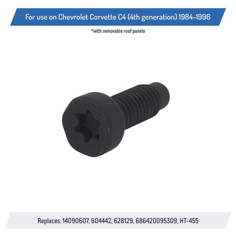 DURAFORCE 14090607 Front Attaching Bolts for Corvette C4 1984 1996 Removable Roof Panel