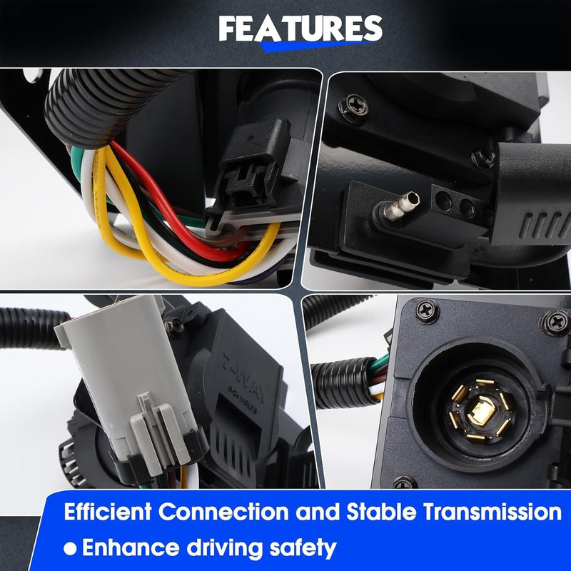 2C3Z13A576DA 4 & 7 Pin Trailer Tow Wiring Harness For Ford F250 F350 Super Duty