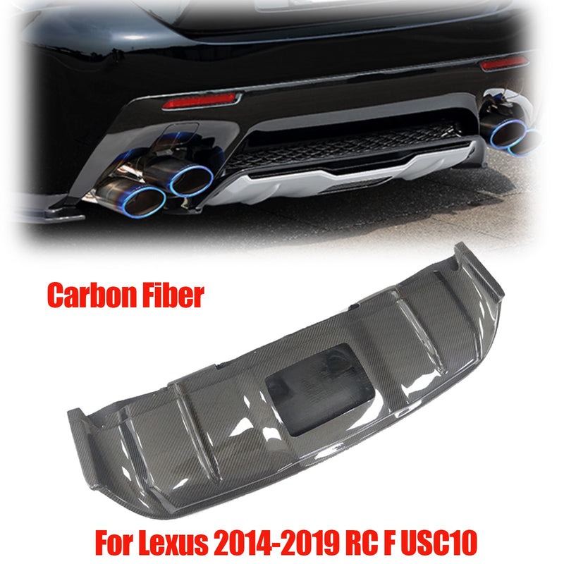 DURAFORCE USC10 Rear Bumper Lower Diffuser Carbon Fiber for Lexus RC F 2014-2019
