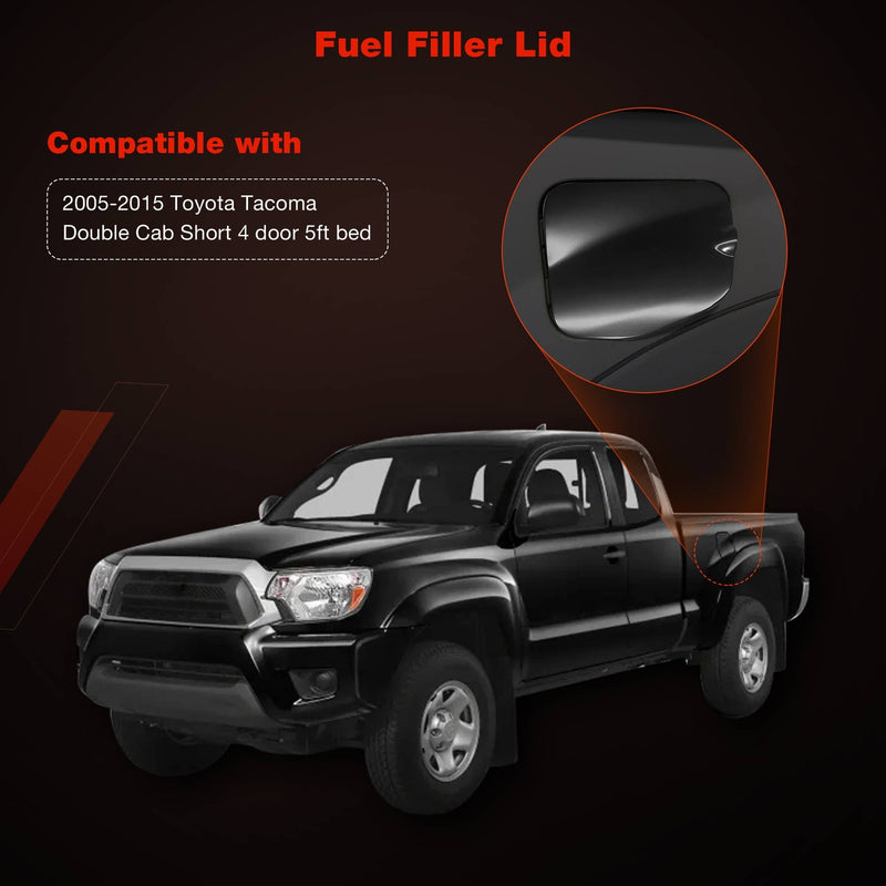 77305 04904 Double Cab Short Bed Fuel Gas Door Cover for Toyota Tacoma 2005 2015