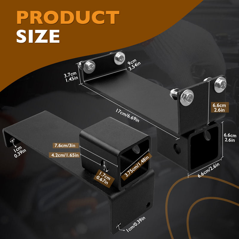 Black 2 Inch Trailer Hitch Receivers Kit for ZT Elite Magnum Avengers Mavericks