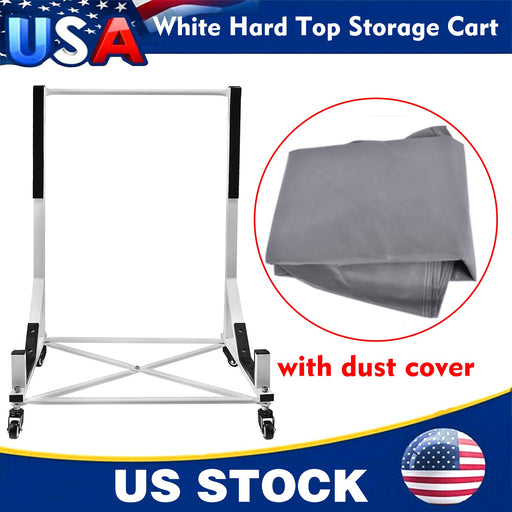 DURAFORCE White HARDTOP STORAGE CART+COVER Hard Tops for Chevrolet Corvette Mercedes-Benz