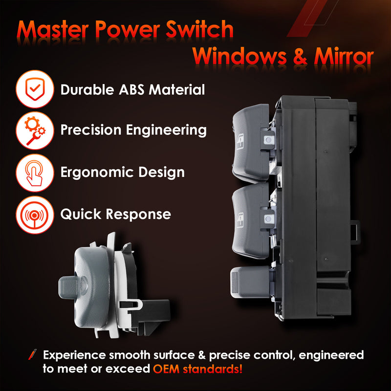 Master Power Window Mirror Control Switch For Chevy GMC C K 1500 2500 3500 Tahoe
