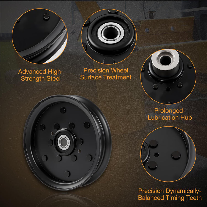 604231 Flat Idler Pulley For Hustler Raptor 48 52 54 60 Inch Mower 126124 1X