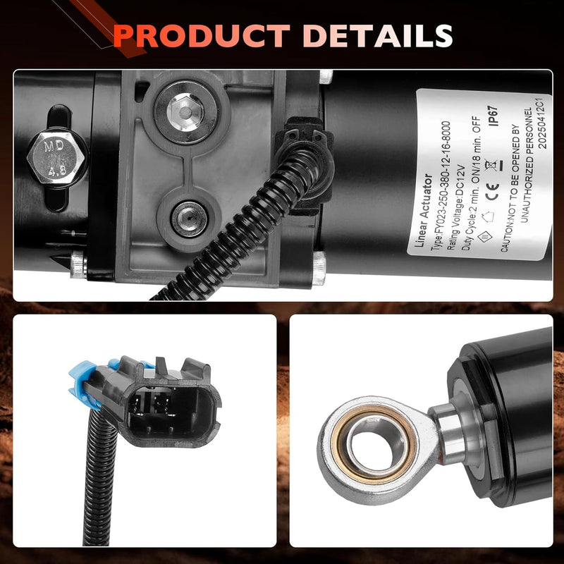 1436-269 12V Electric Hydraulic Linear Actuator for Arctic Cat HDX Prowler UTV